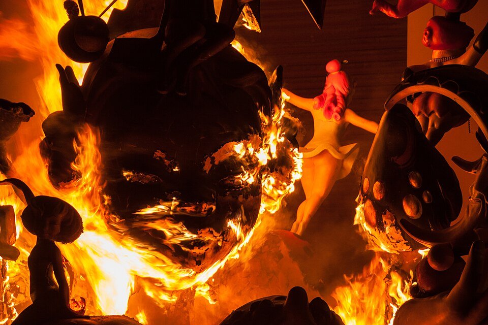 Cremà en las Fallas de Puerto de Sagunto