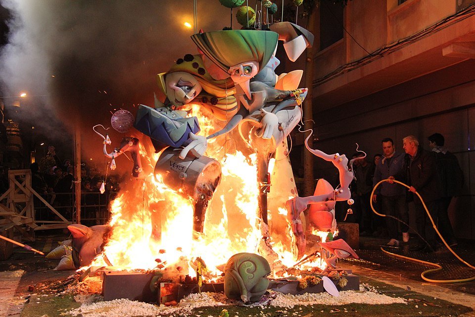 Cremà de la falla infantil de Lope de Rueda (Torrent, 2013)