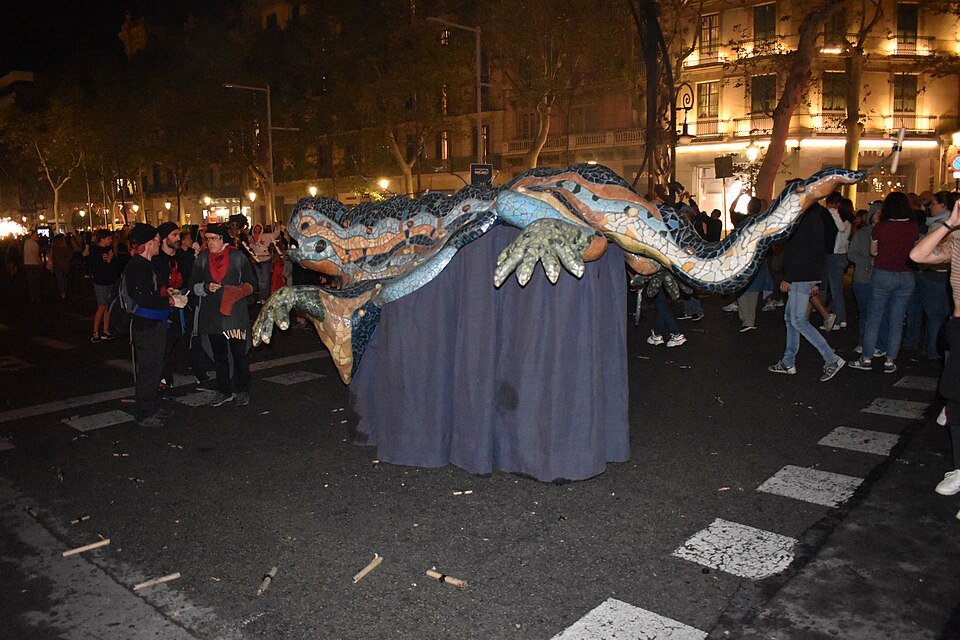 Correfoc de la Mercè al Passeig de Gràcia (Barcelona), 2024