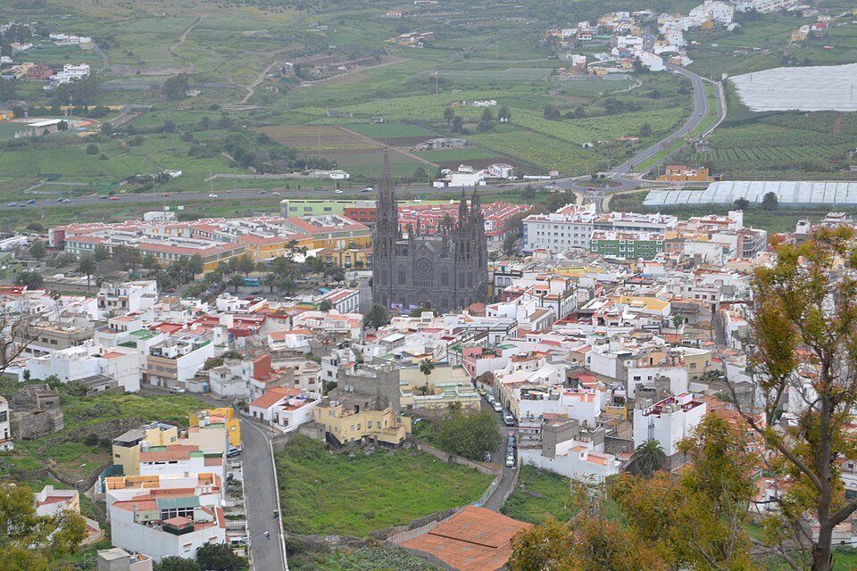 Iglesia de Arucas vista desde el mirador