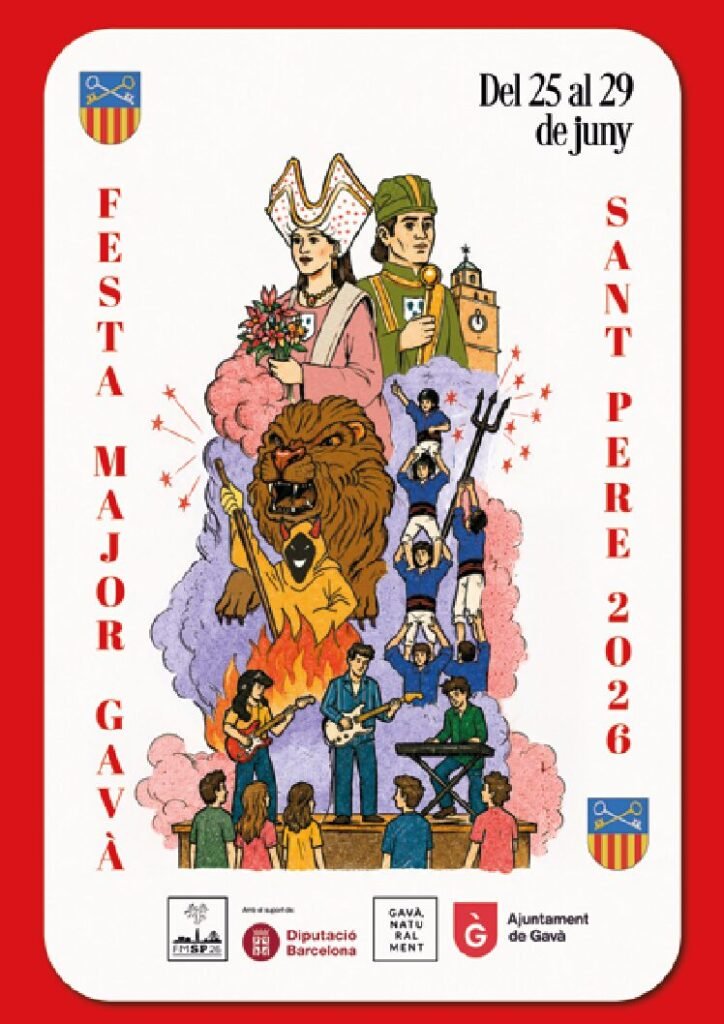 Portada del programa oficial de la Festa Major de Sant Pere de Gavà 2026