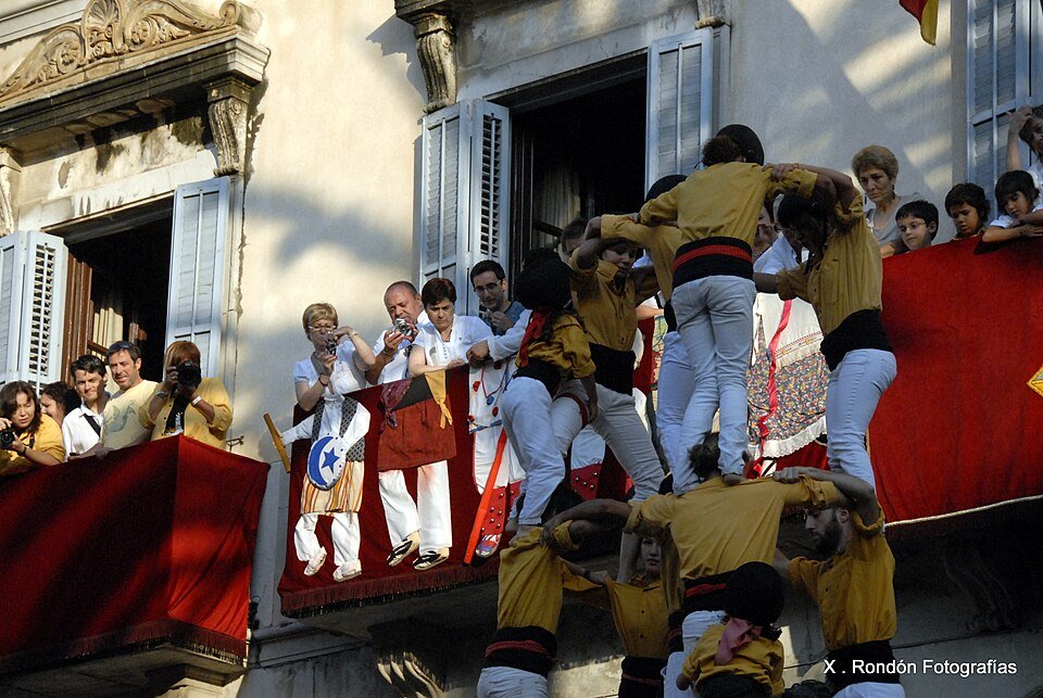 Diada castellera de la Festa Major de Vilanova i la Geltrú