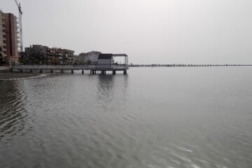 Mar Menor desde la playa de Villananitos en Lo Pagán, San Pedro del Pinatar