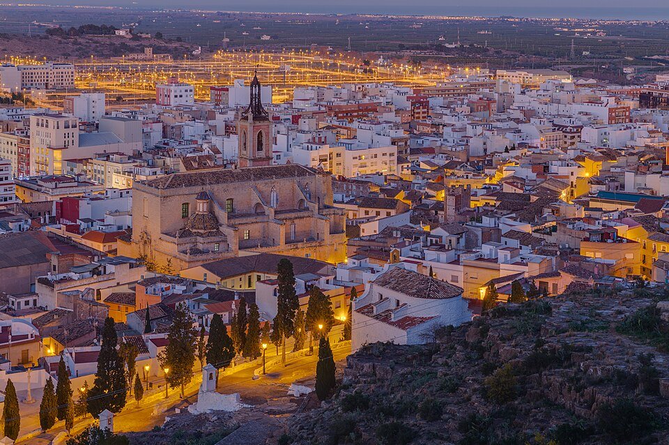 Vista de Sagunto, fiestas patronales
