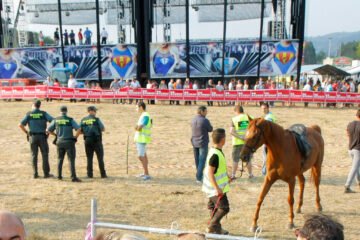 Carrera de caballos tradicional de Molledo en una fotografía de 2014