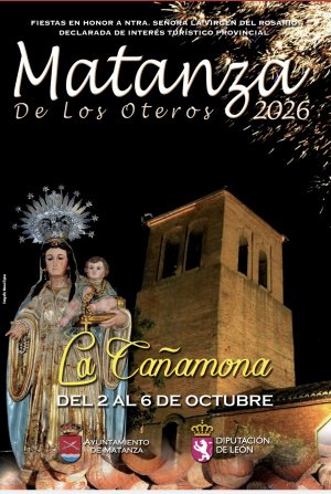 Programa de las fiestas de La Cañamona de Matanza de los Oteros en 2026