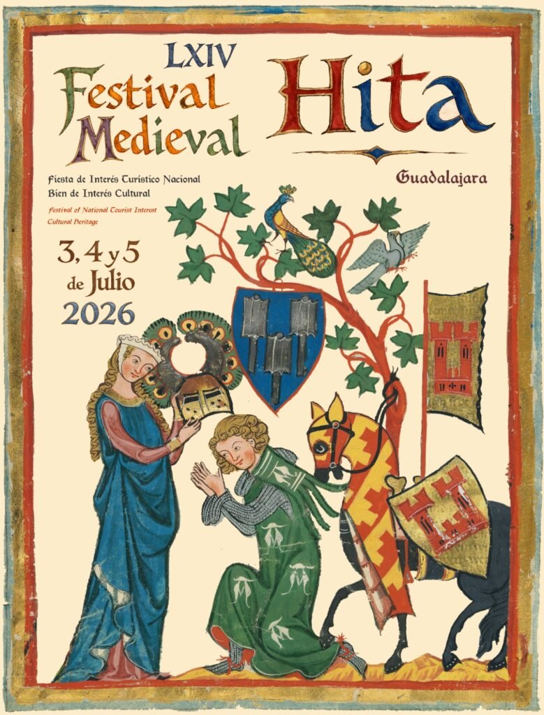 Cartel oficial LXIV Festival Medieval de Hita 2026 del 3 al 5 de julio
