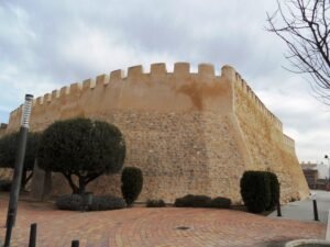 Castillo de Caudete, Albacete, donde se celebran Moros y Cristianos