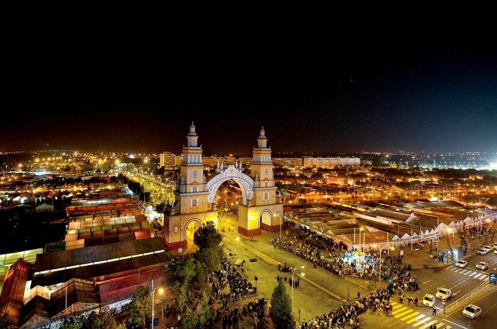 Casetas y ambiente de la Feria de Abril de Sevilla
