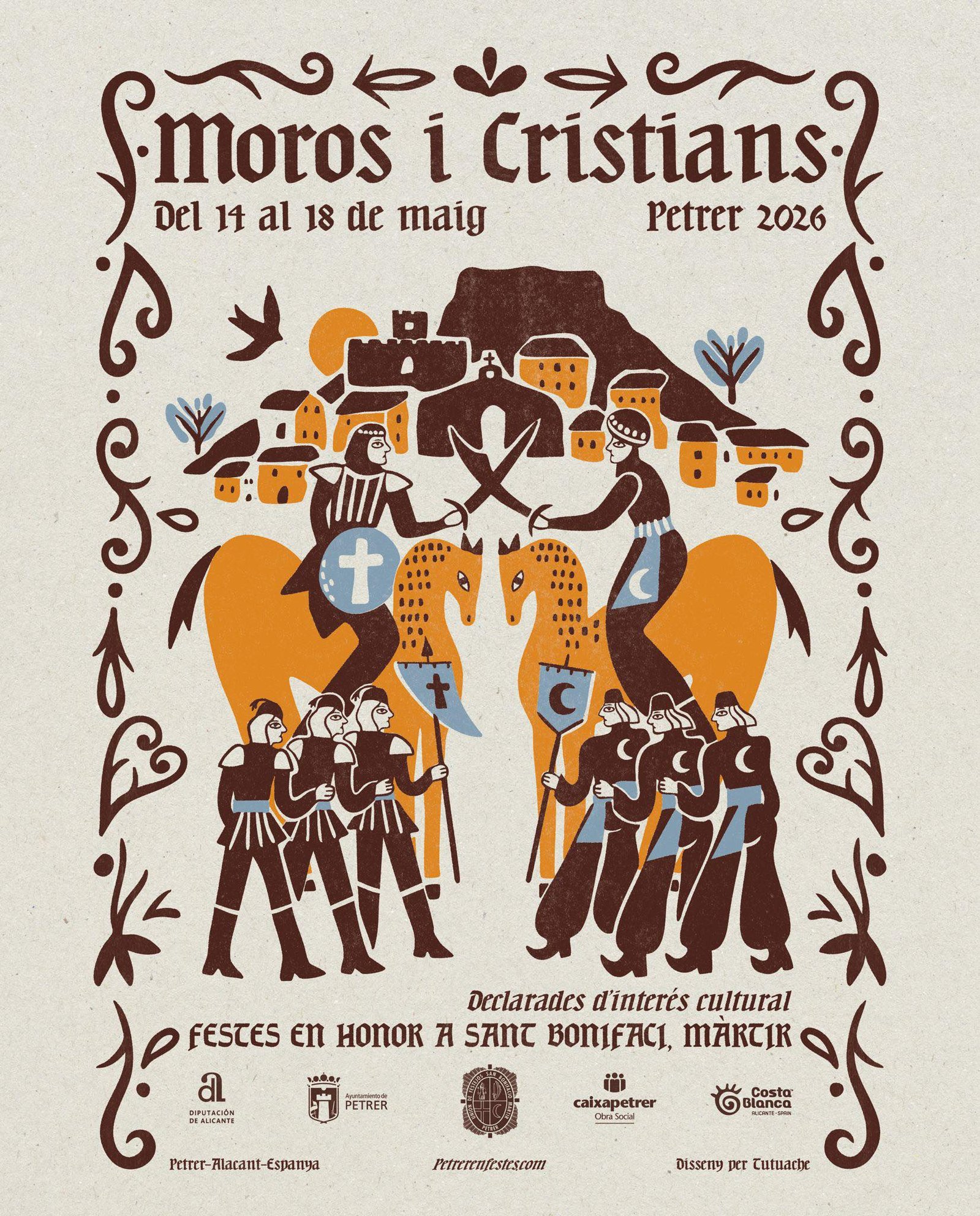 Imagen de difusión de las fiestas de Moros y Cristianos de Petrer 2026
