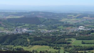 Panorámica de Meira, en Lugo, entorno de la Festa da Malla