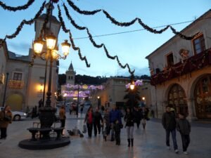 Plaza Mayor de Yecla al atardecer, fotografía del municipio