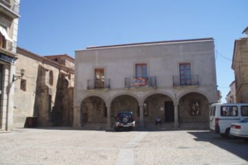 Plaza histórica de Coria, Cáceres; fotografía del municipio