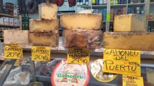 Diferentes variedades de queso Gamonéu de Asturias