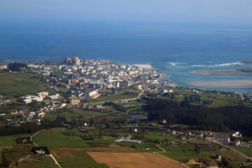 Vista de Foz, localidad costera de Lugo, Galicia